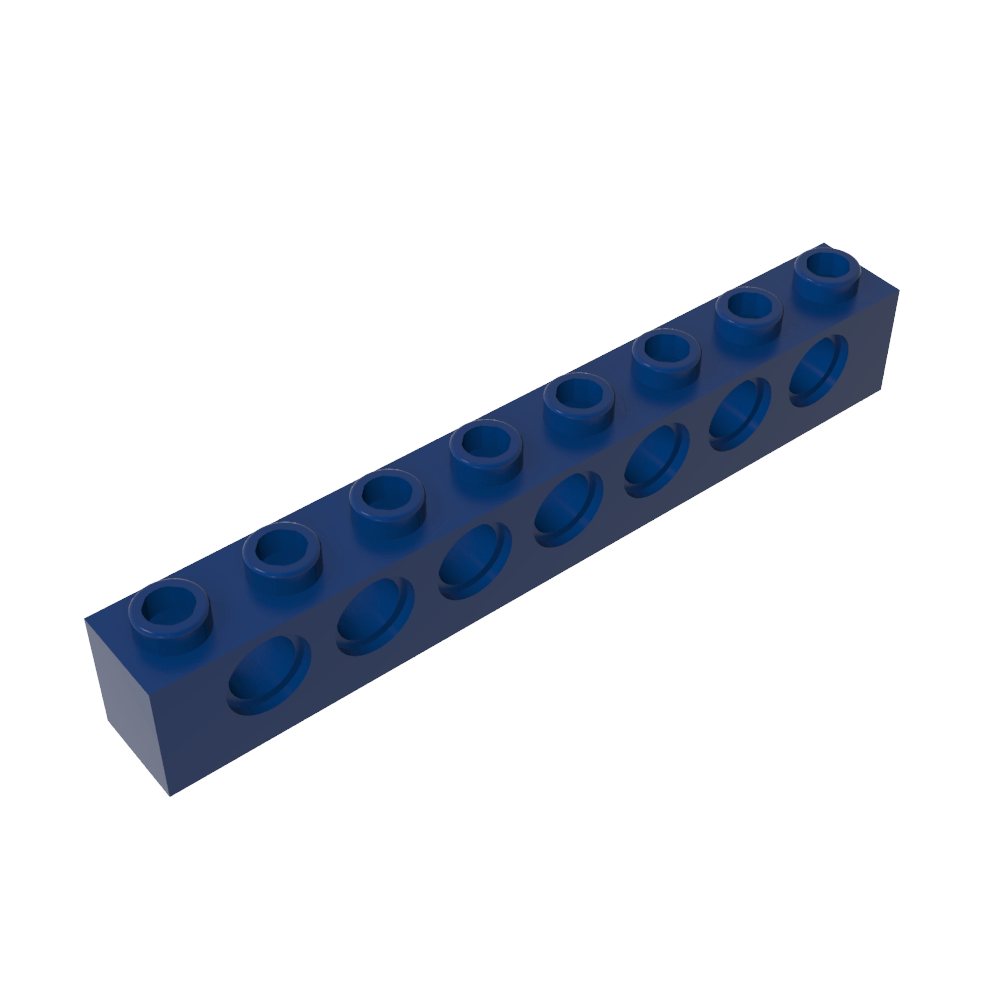 Ladrillo técnico 1 x 8 [7 agujeros]-MyGobricksEs