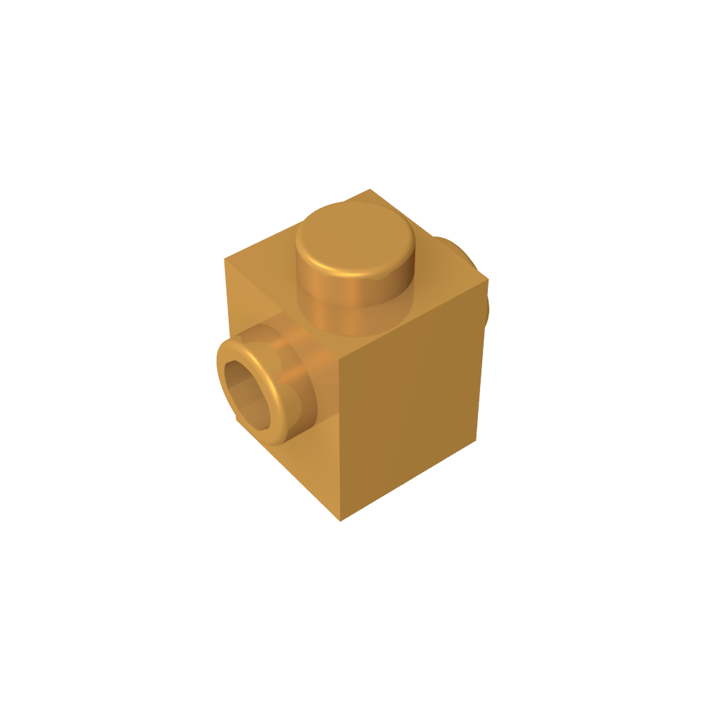 Ladrillo especial 1 x 1 con tacos en 2 lados-MyGobricksEs