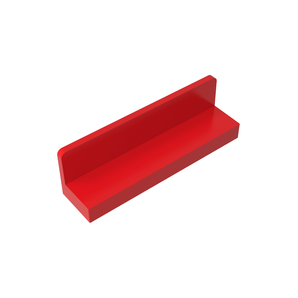 Panel 1 x 4 x 1 con esquinas redondeadas [Pared delgada]-MyGobricksEs