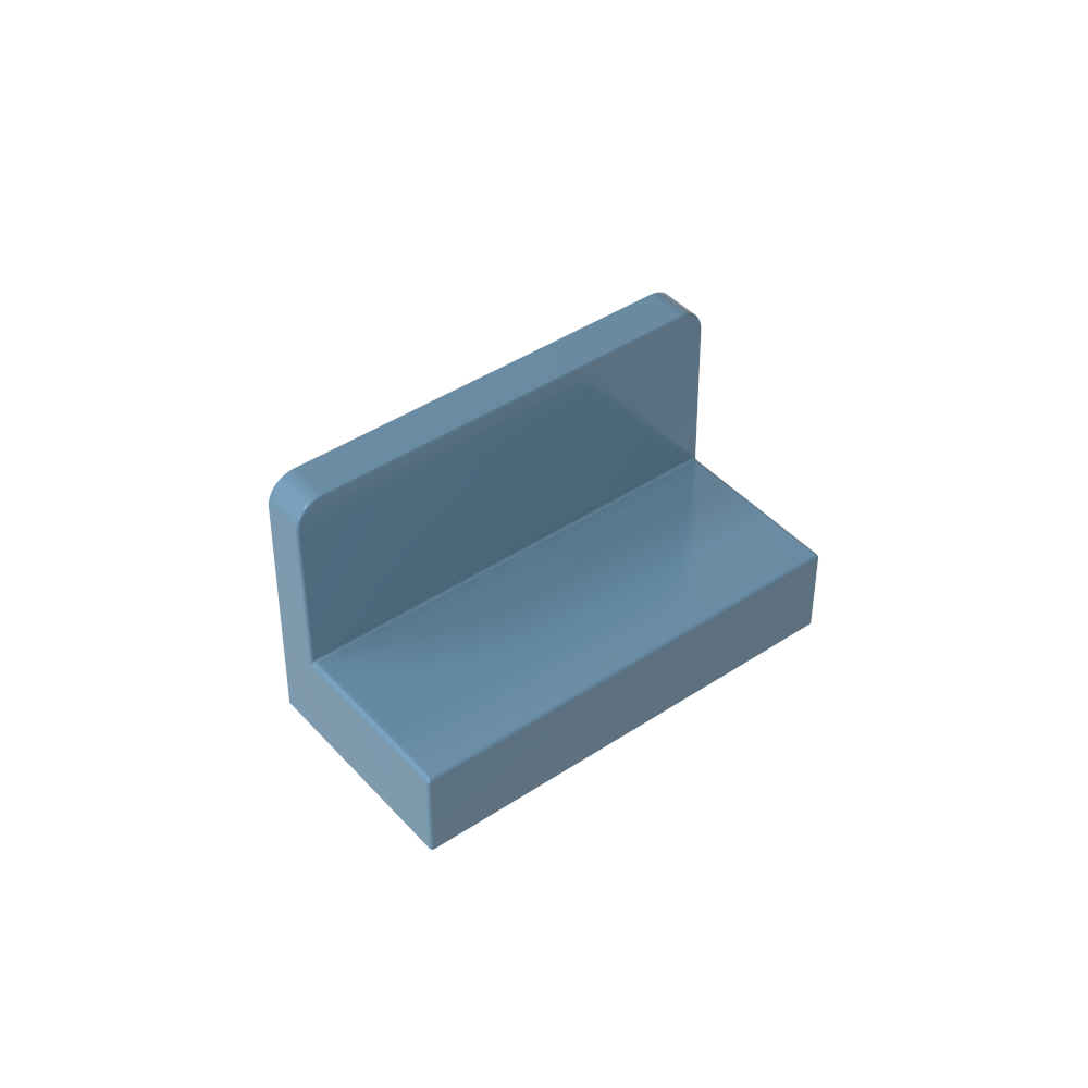 Panel 1 x 2 x 1 [Esquinas cuadradas]-MyGobricksEs