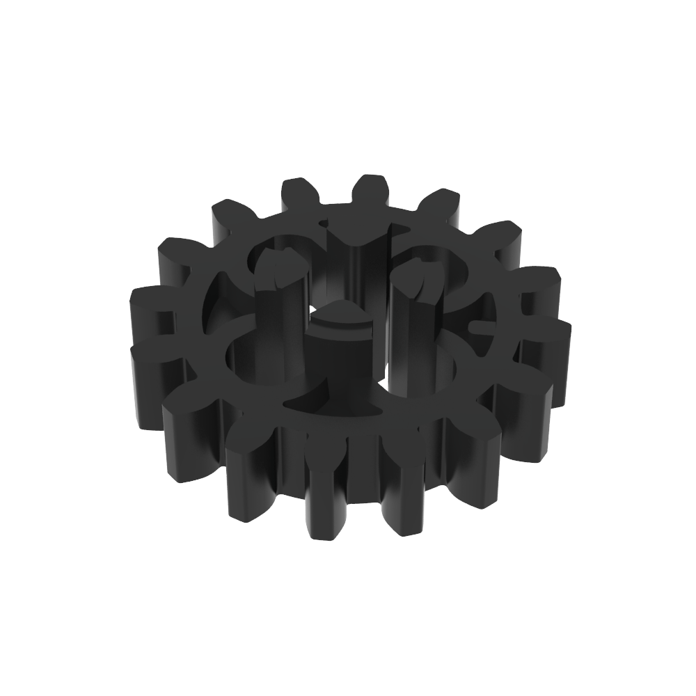 Engranaje Technic de 16 dientes con agujeros redondos [estilo antiguo]-MyGobricksEs