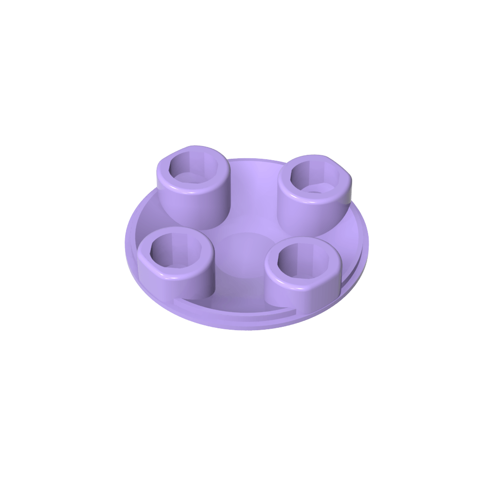 Plato redondo 2 x 2 con fondo redondeado [Boat Stud]-MyGobricksEs