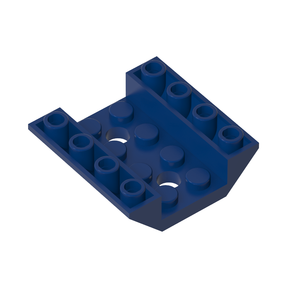Pendiente Invertida 45° 4 x 4 Doble con 2 Hoyos-MyGobricksEs