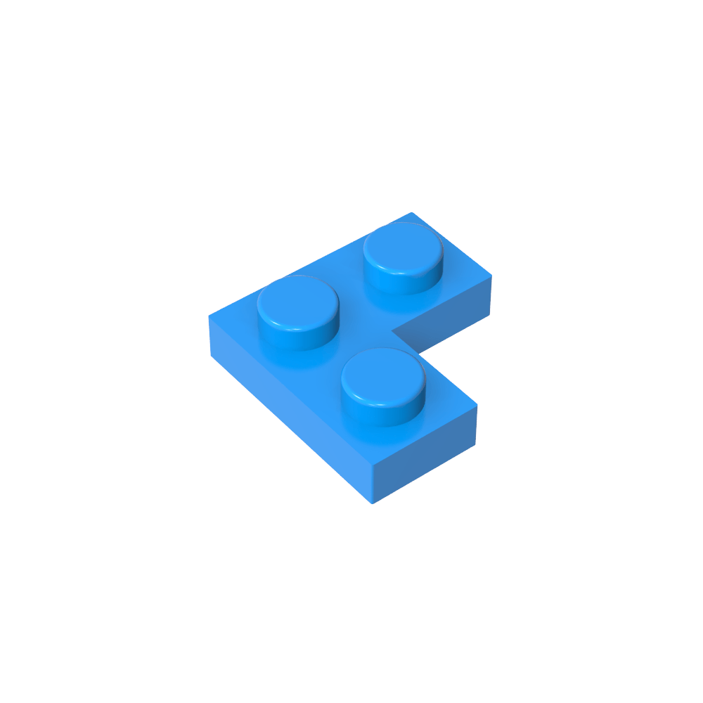 Placa 2 x 2 Esquina-MyGobricksEs