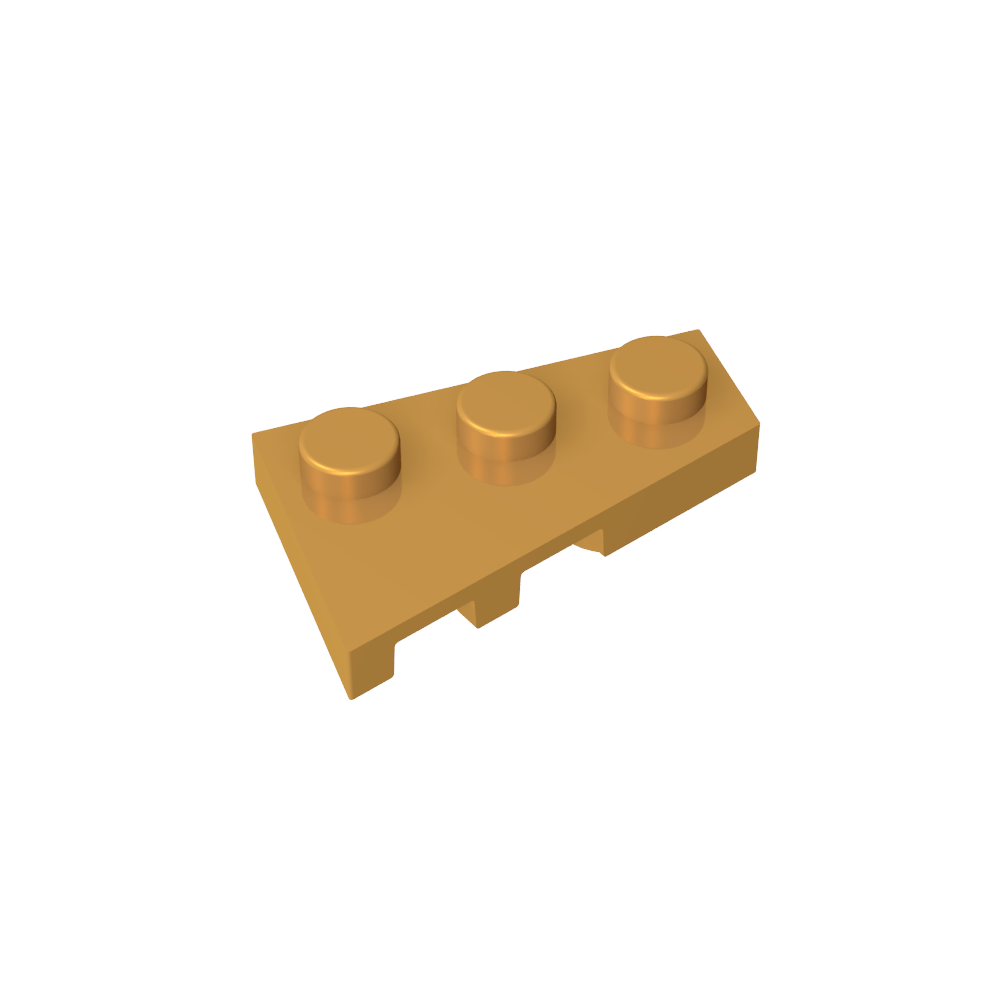 Placa de cuña 3 x 2 derecha-MyGobricksEs