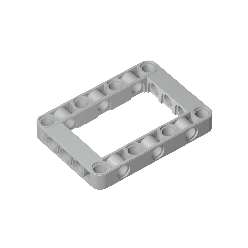 Marco de viga técnica de 5 x 7 con centro abierto y grueso-MyGobricksEs