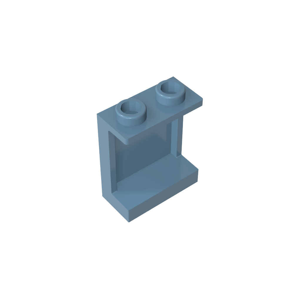Panel 1 x 2 x 2 [Soportes laterales / Montantes huecos]-MyGobricksEs