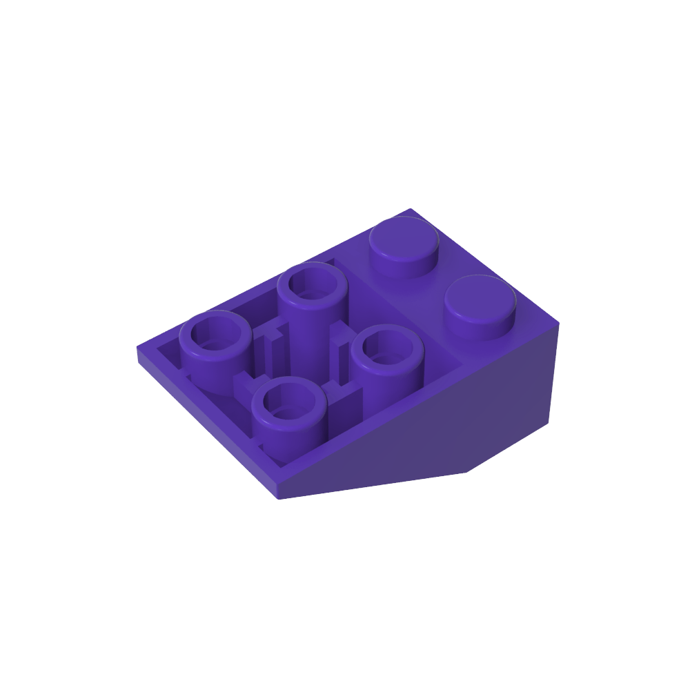 Pendiente invertida 33° 3 x 2 [Sin conexiones entre montantes]-MyGobricksEs