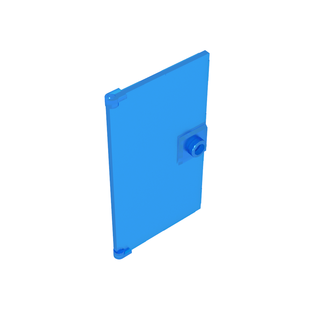 Puerta 1 x 4 x 6 Lisa con Tirador Cuadrado Zócalo-MyGobricksEs