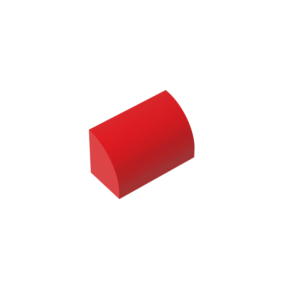 Ladrillo curvo 1 x 2 x 1 sin montantes-MyGobricksEs