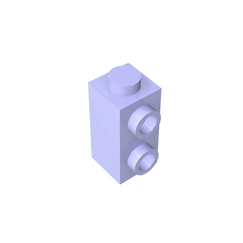 Ladrillo especial 1 x 1 x 1 2/3 con montantes en 1 lado-MyGobricksEs