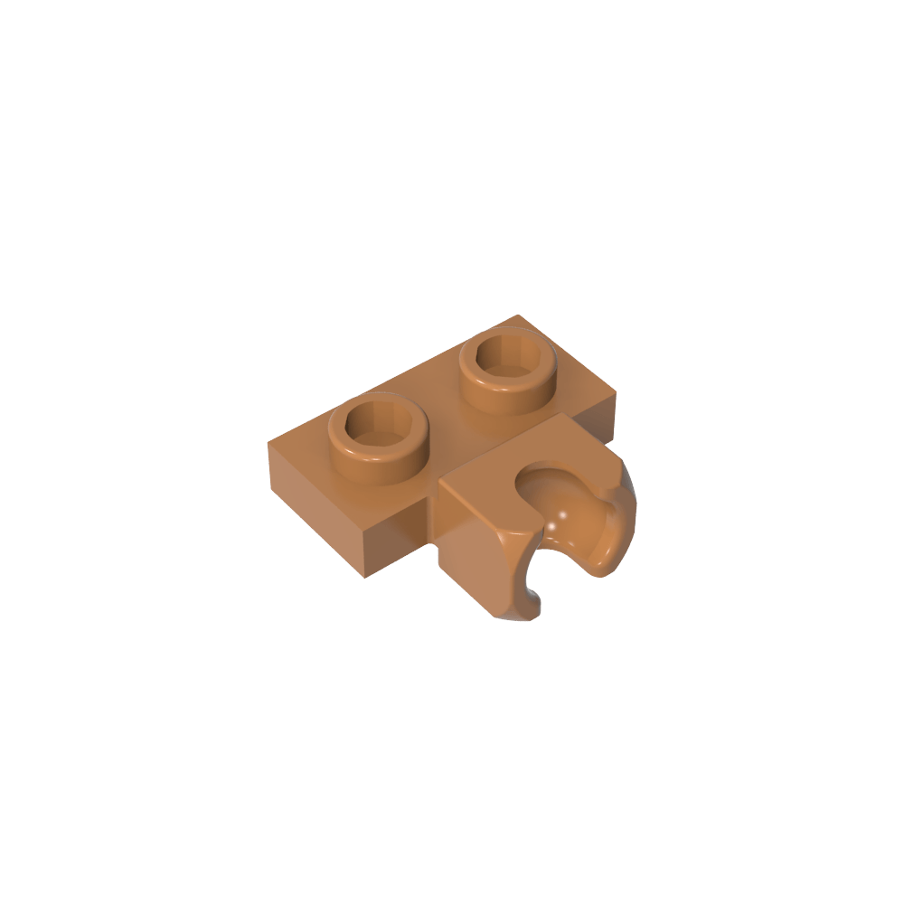 Placa especial 1 x 2 Copa lateral central de 5,9 mm-MyGobricksEs