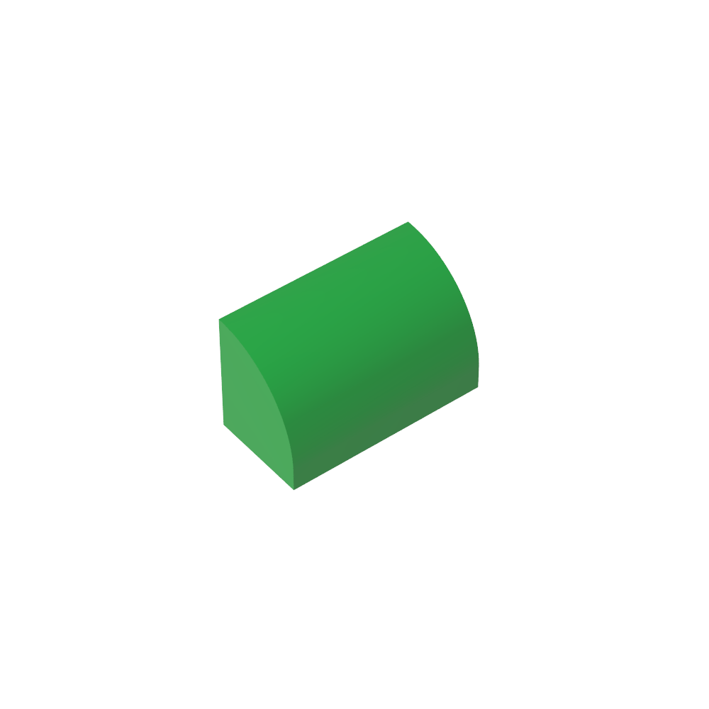 Ladrillo curvo 1 x 2 x 1 sin montantes-MyGobricksEs