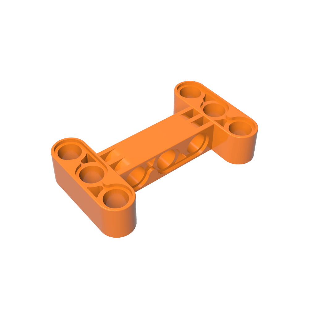 Viga técnica de 3 x 5 de espesor [orificios de viga central desplazados a 90°]-MyGobricksEs