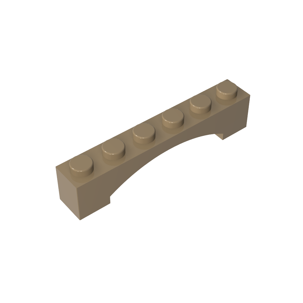 Arco de Ladrillo 1 x 6 Arco Elevado-MyGobricksEs