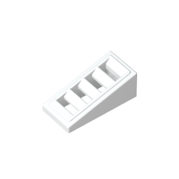 Pendiente 18° 2 x 1 x 2/3 con 4 ranuras-MyGobricksEs