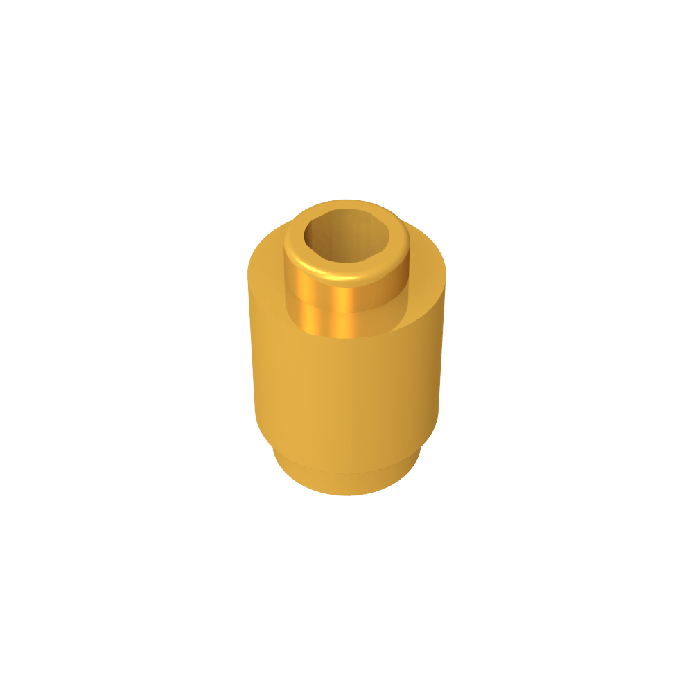 Ladrillo redondo 1 x 1 perno abierto-MyGobricksEs