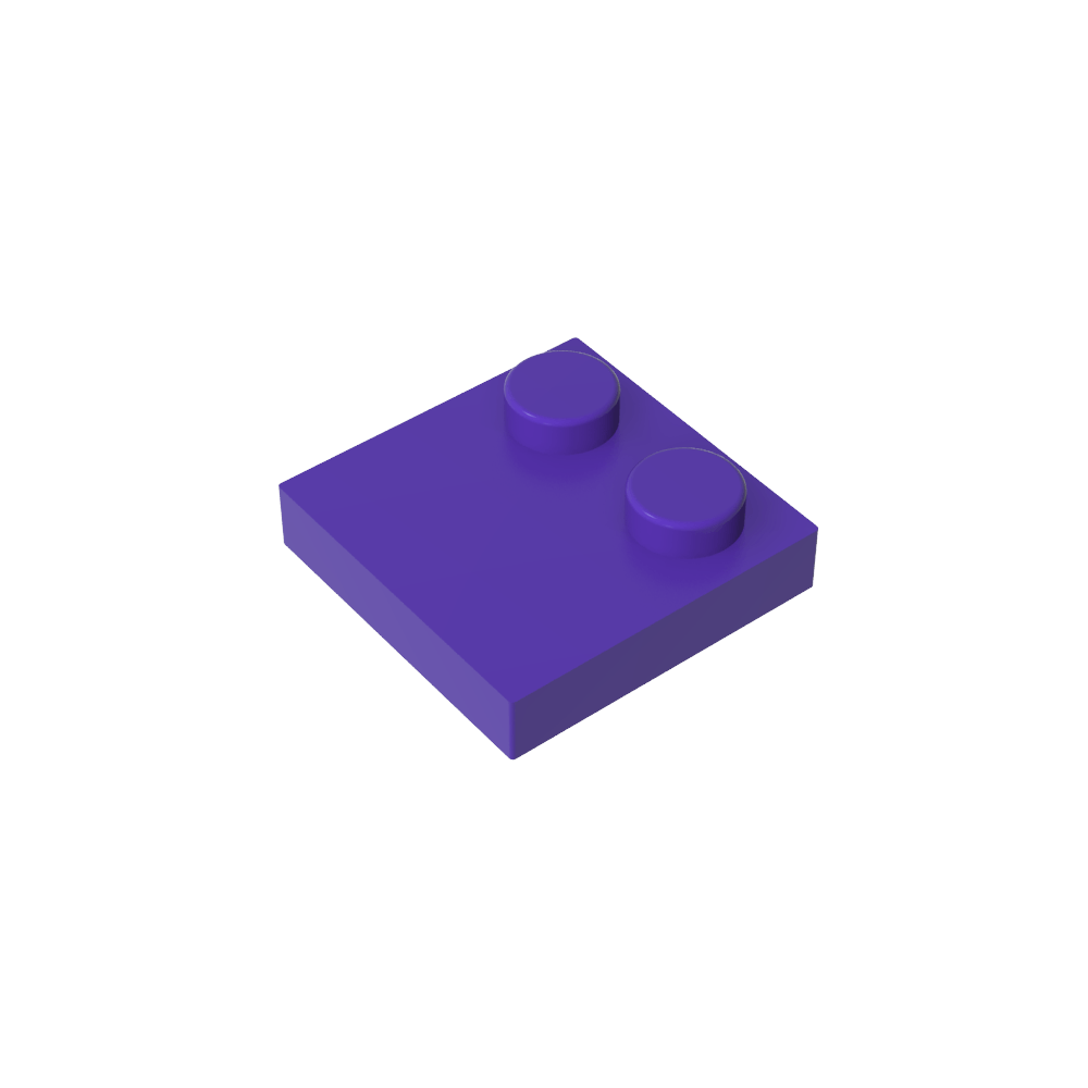 Placa Especial 2 x 2 con Solo 2 tacos-MyGobricksEs