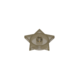 Placa especial de estrella de 5 puntas de 4 x 4 2/3 con un perno-MyGobricksEs