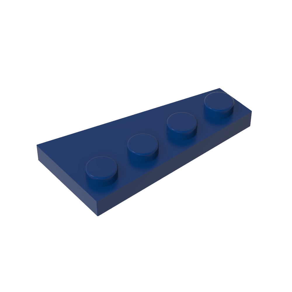 Placa de cuña 4 x 2 izquierda-MyGobricksEs
