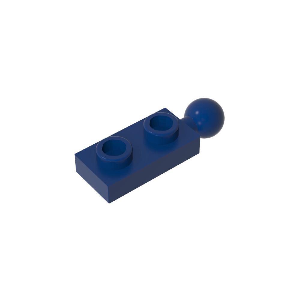 Placa especial 1 x 2 con bola de remolque final-MyGobricksEs