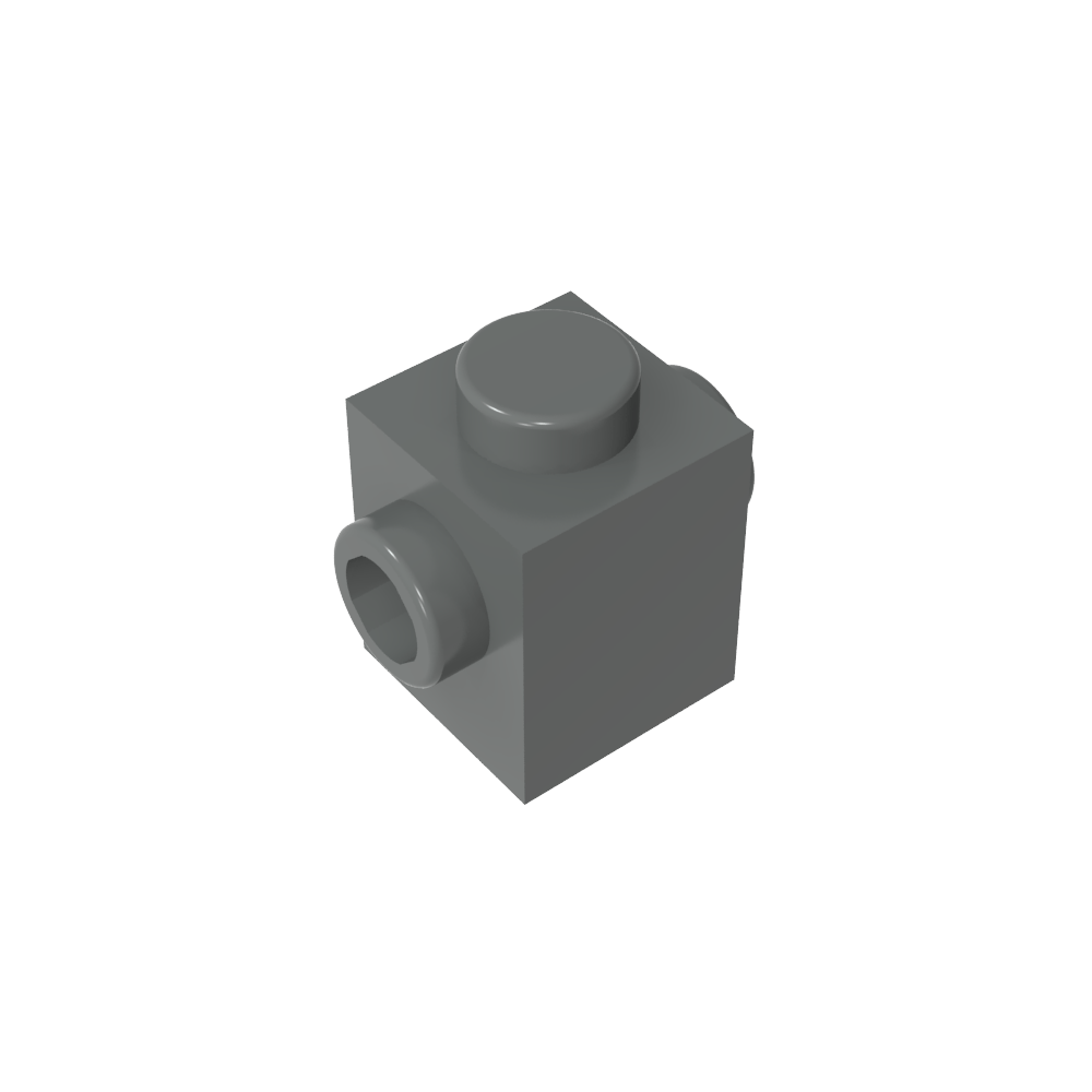 Ladrillo especial 1 x 1 con tacos en 2 lados-MyGobricksEs