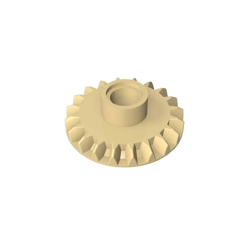 Bisel de 20 dientes con orificio para pasador Technic Gear-MyGobricksEs