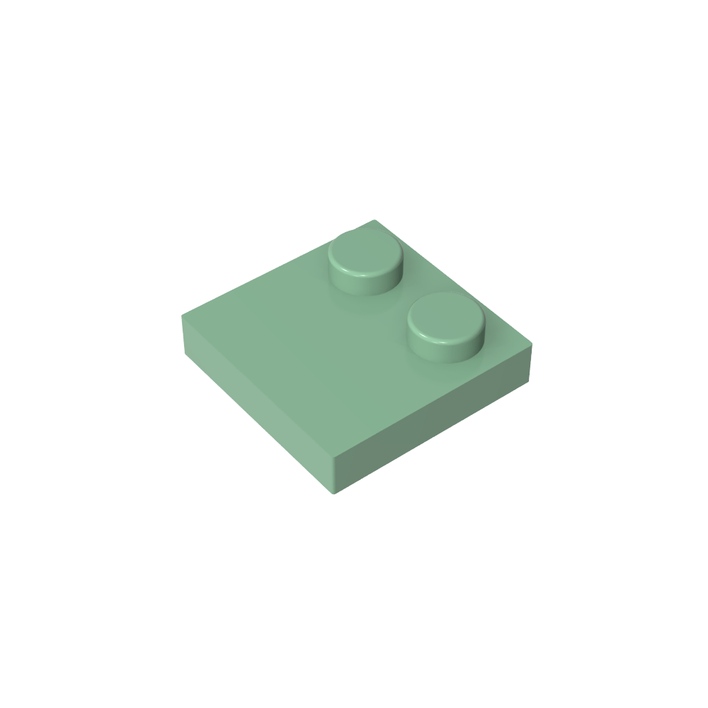 Placa Especial 2 x 2 con Solo 2 tacos-MyGobricksEs