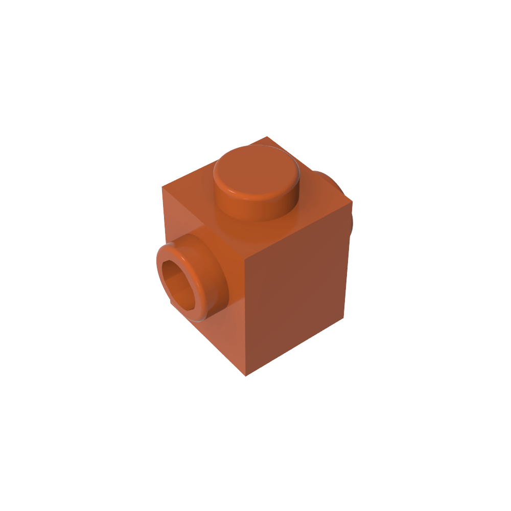 Ladrillo especial 1 x 1 con tacos en 2 lados-MyGobricksEs