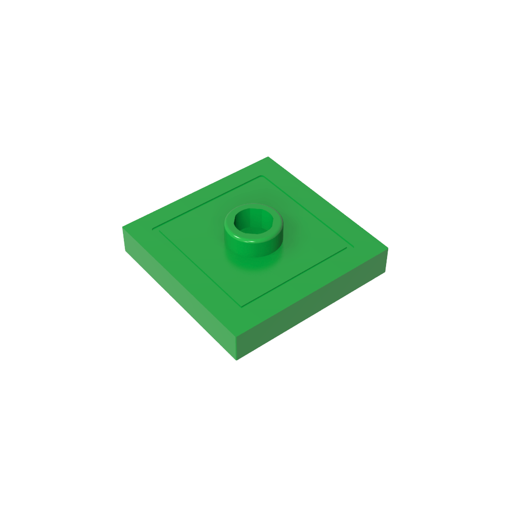 Placa especial 2 x 2 con ranura y perno central (puente)-MyGobricksEs