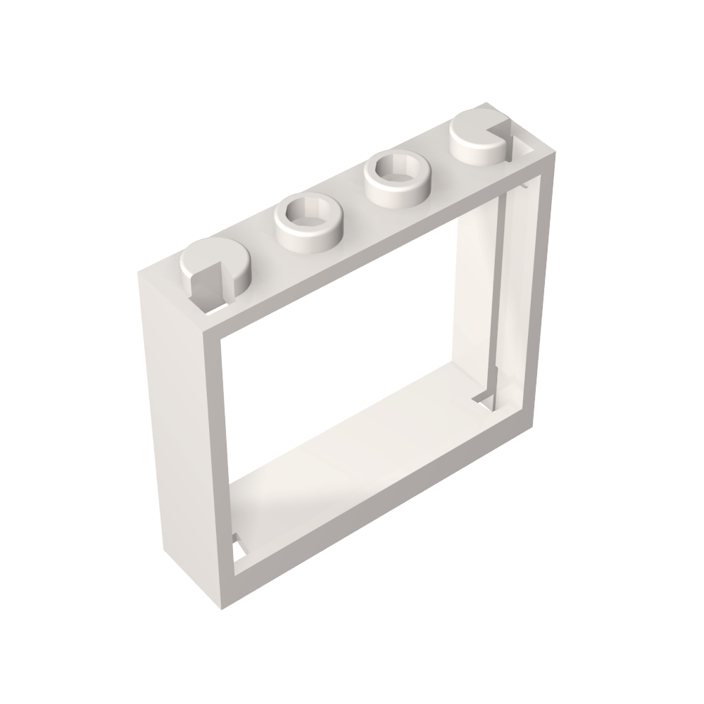 Ventana 1 x 4 x 3 sin pestañas de persiana-MyGobricksEs