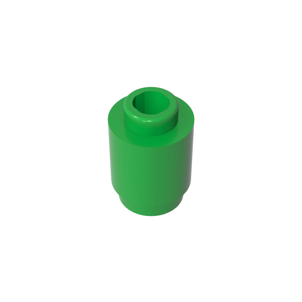 Ladrillo redondo 1 x 1 perno abierto-MyGobricksEs