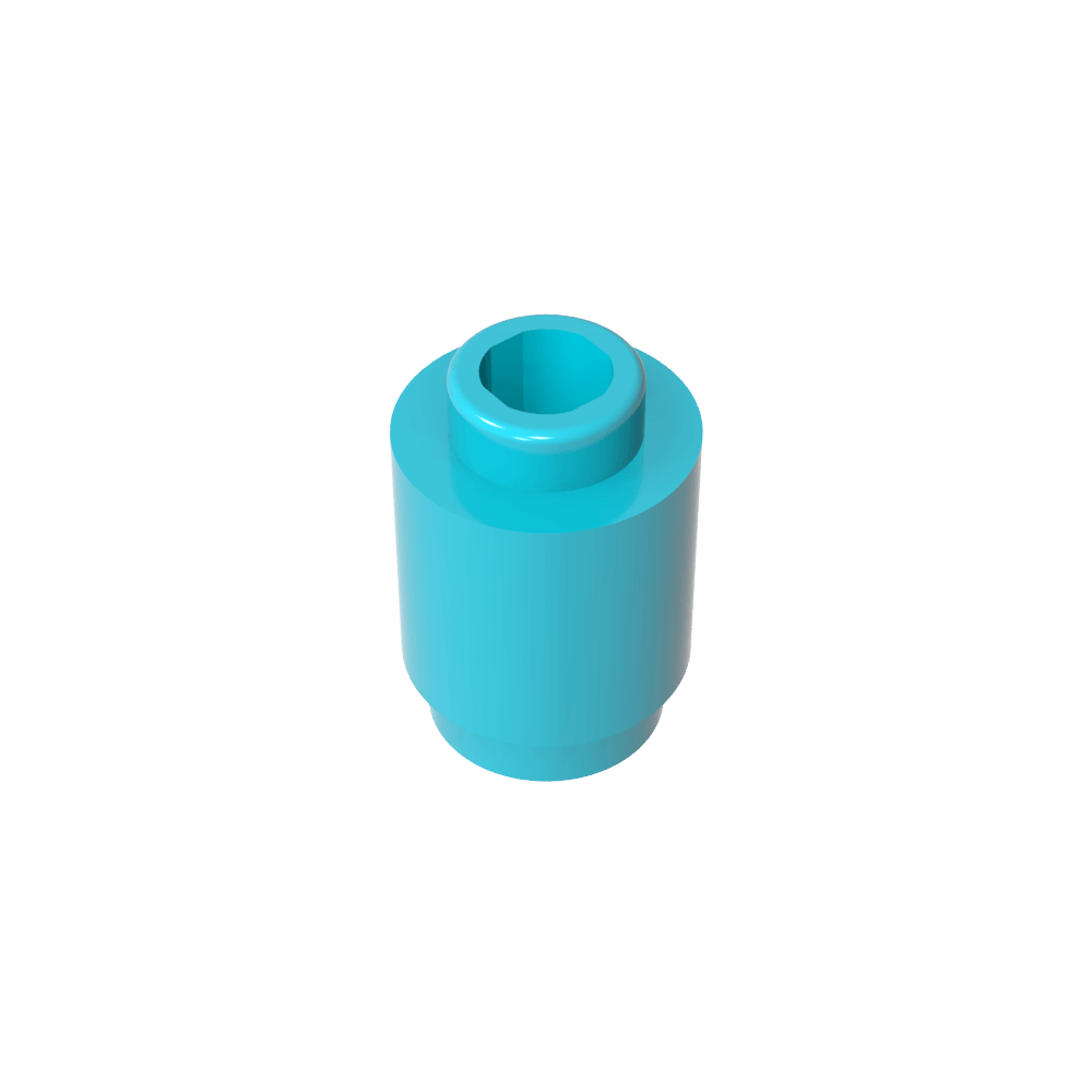 Ladrillo redondo 1 x 1 perno abierto-MyGobricksEs