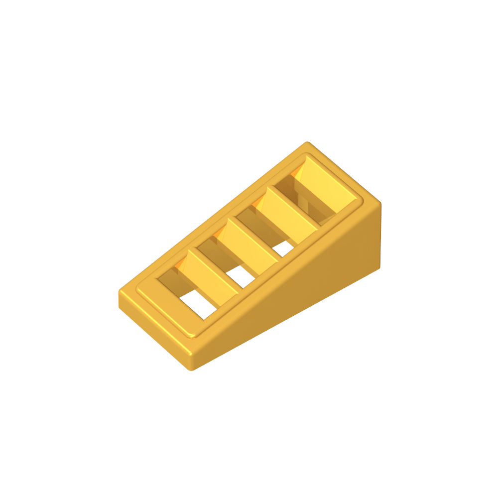 Pendiente 18° 2 x 1 x 2/3 con 4 ranuras-MyGobricksEs