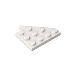 Cuña, Placa 4 x 4 Ala Izquierda-MyGobricksEs