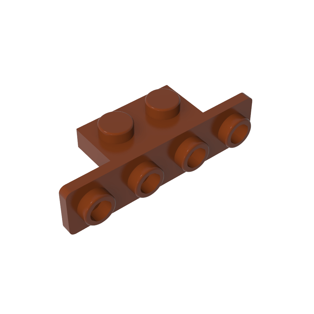 Soporte 1 x 2 - 1 x 4 [Esquinas redondeadas]-MyGobricksEs