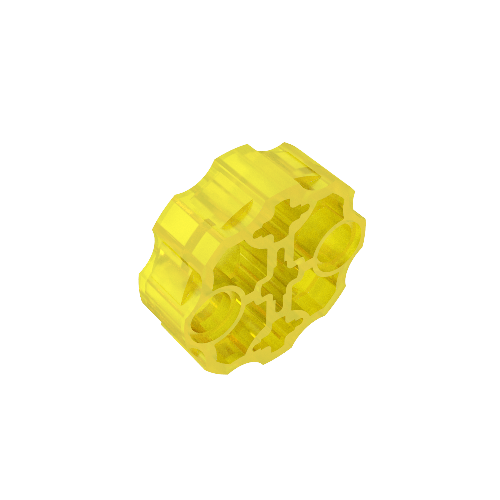 Arma de gran tamaño, cañón con 2 orificios para pasadores y 3 orificios para ejes.-MyGobricksEs