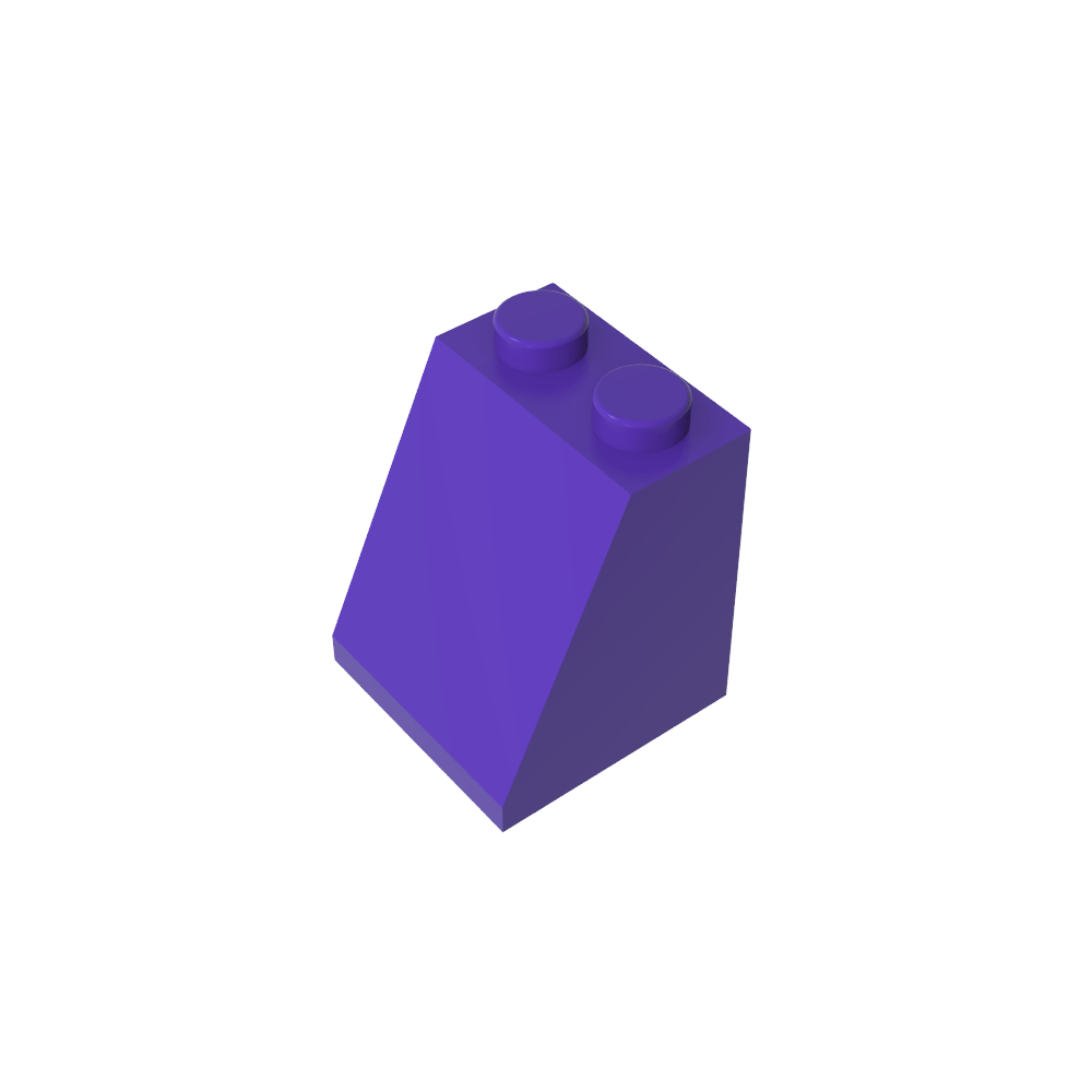 Pendiente 65° 2 x 2 x 2 con tubo inferior-MyGobricksEs