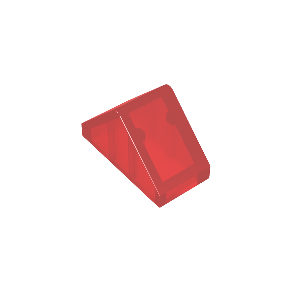 Pendiente 45° 2 x 1 Doble con Pasador Inferior Ovoide-MyGobricksEs