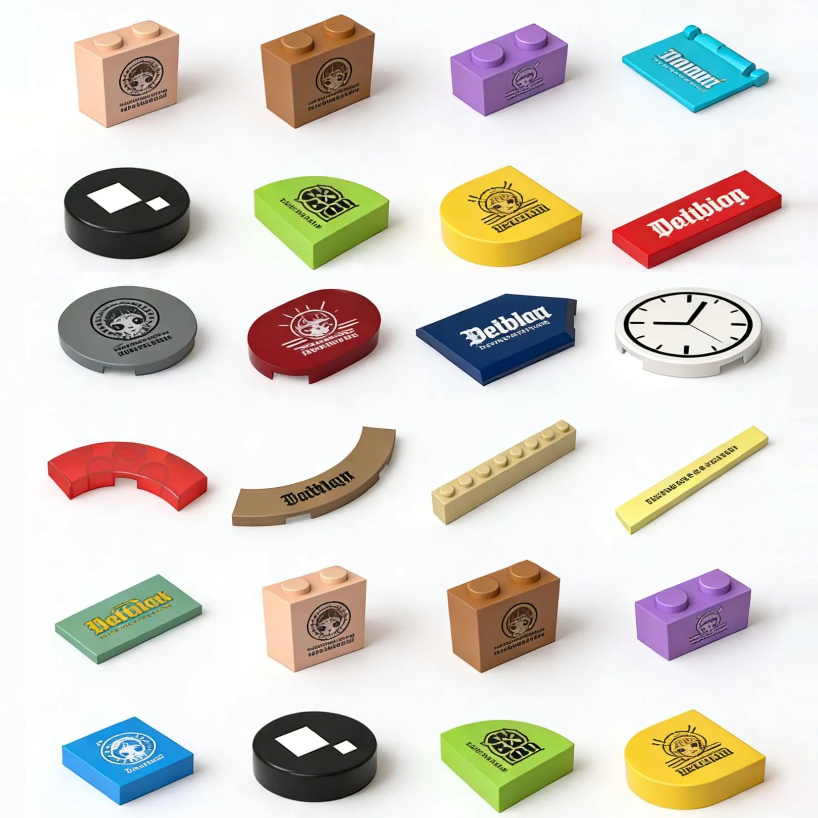 Servicio de impresión personalizado para bloques de construcción Gobricks MOC: impresión individual en piezas/bloques de construcción básicos.