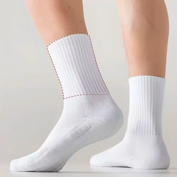 5 Pair Elastic Nylon Quarter Tube Socks for Sports