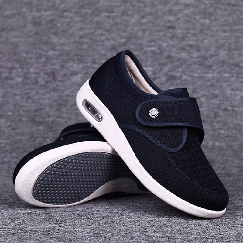 souatsole™ Soft and comfortable orthotic arch support width shoes for swollen feet Black