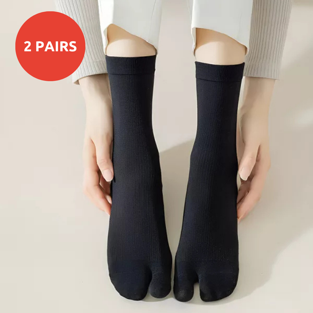 2Pairs Split-Toe Tabi Bunion Socks