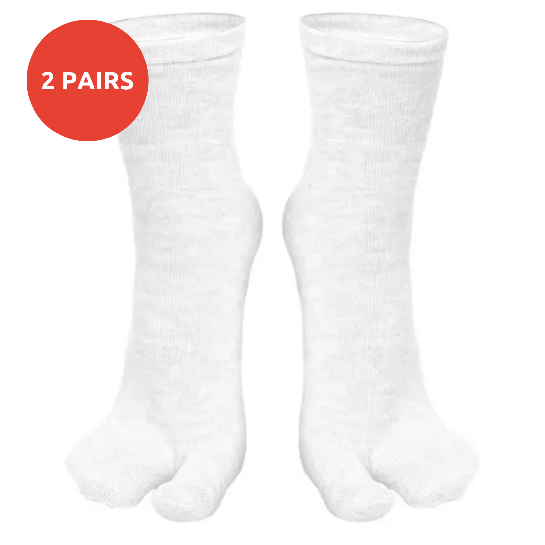 2Pairs Split-Toe Tabi Bunion Socks