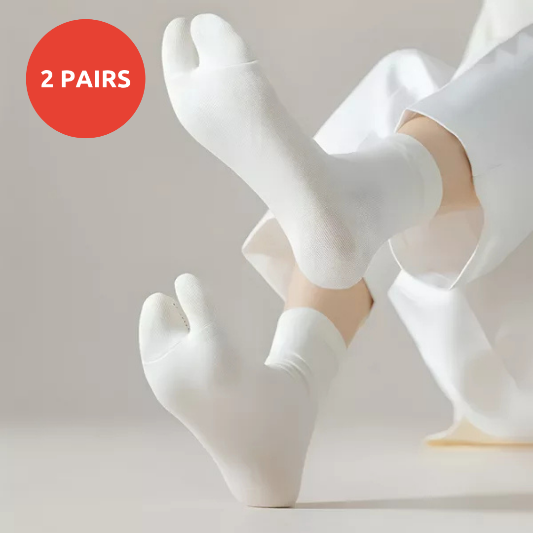 2Pairs Split-Toe Tabi Bunion Socks