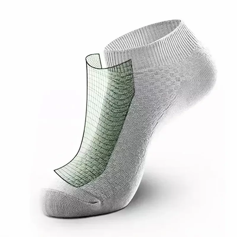 3 Pairs Men’s Bamboo Fiber Low-Cut Socks