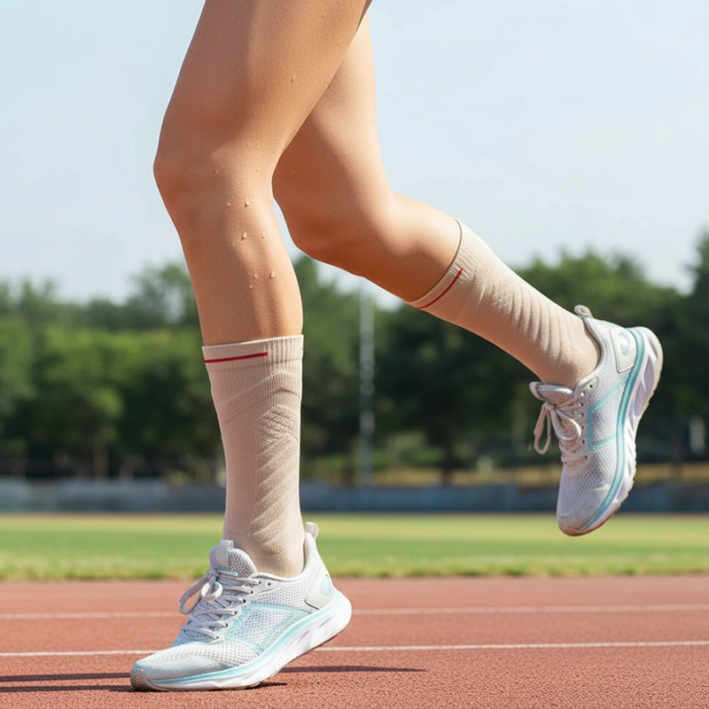 Breathable Cotton Crew Socks with Ankle for Running