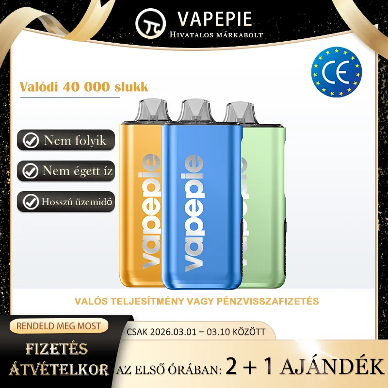 Vapepie 40000 Pro Lucky Kiadás – Valós 40 000 Slukk, Dupla Teljesítmény