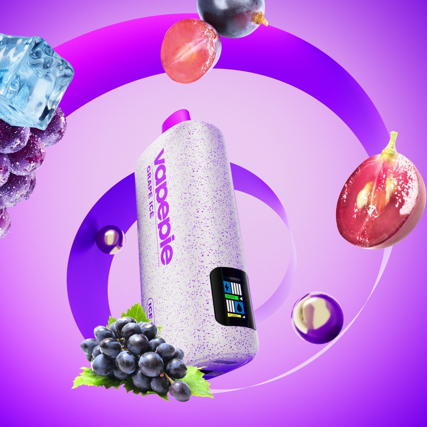 VAPEPIE PowerGo 9800 PUFFS –GRAPE ICE