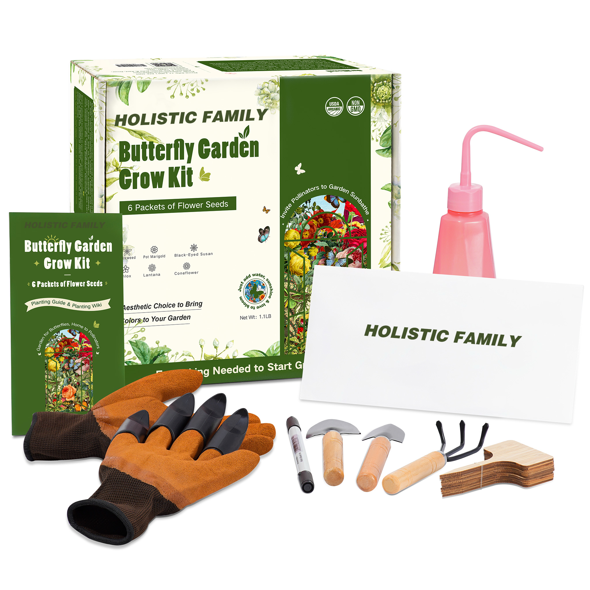 Holistic Family Container Garden - Butterfly Garden Grow Kit